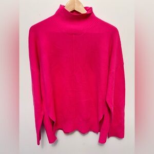 French Connection Bright Pink Turtleneck Sweater